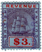 (42) $3 Violet & Red on Blue (1911)