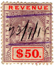 (47) $50 Purple & Red (1911)