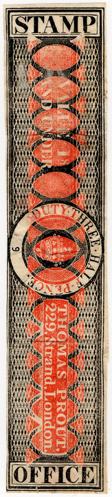 (42) 1½d Black & Red (1823)