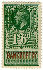 (157) 1/6d Green & Brown (1917)