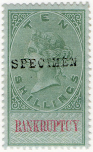 (62) 10/- Green & Carmine (1878)