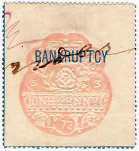 (20a) 1d Rose (blue lines) (1872)