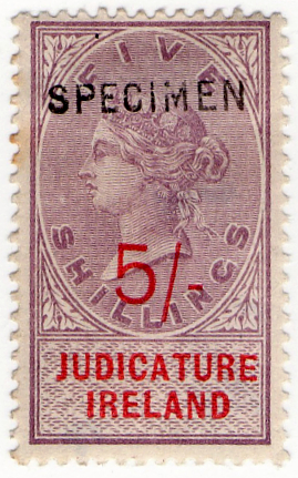 (35) 5/- Lilac & Red (1895)