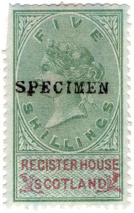 (31) 5/- Green & Violet (1882)