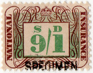 (24) 9/1d Brown & Green (1948)