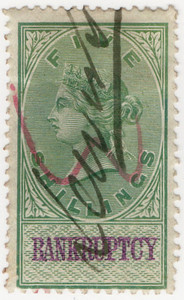 (61) 5/- Green & Lilac (1878)