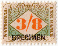 (11) 3/8d Green & Orange (1948)
