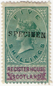(23) 5/- Green & Purple (1879)