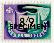 (74) 8/9d Purple & Turquoise (1952)