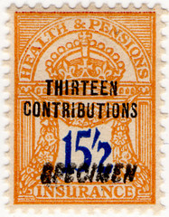 (164) 15/2d Yellow & Blue (1945)