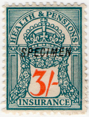 (89) 3/- Green & Orange (1928)