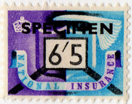 (67) 6/5d Purple & Cyan (1951)