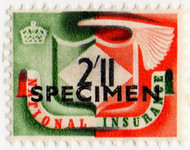 (38) 2/11d Green & Orange (1951)