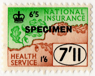 (un) 7/11d Green & Brown (1960)