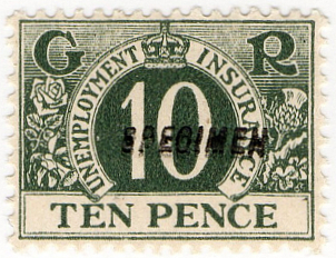 (77) 10d Green (1921)